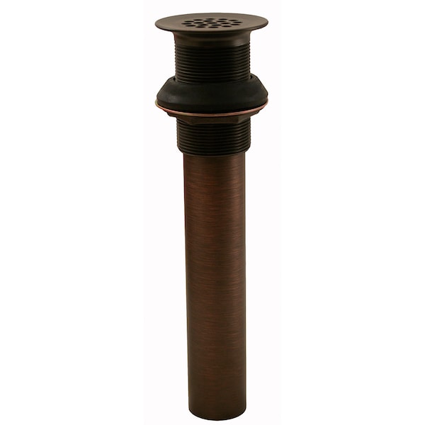 Old World Bronze Lavatory Grid Drain without Overflow